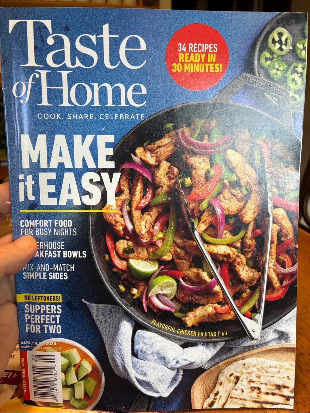 Lot of three Taste of Home cookbook Magazines